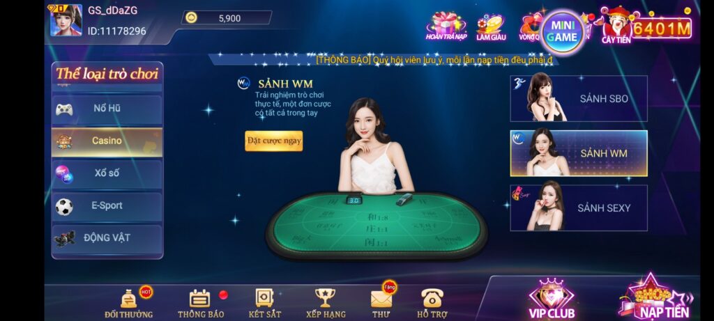 Kinh nghiệm cược live casino IWIN