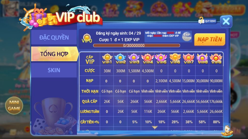 Sự kiện VIp Club IWIN cực hot